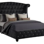 A black bed